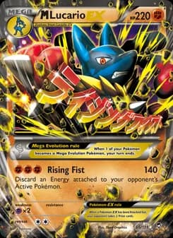 M Lucario EX card in English