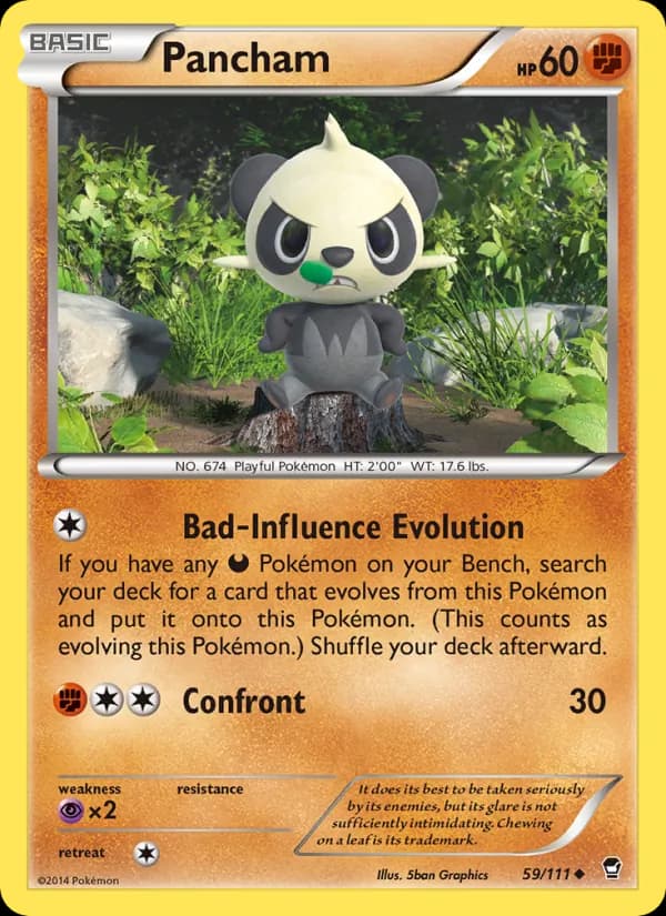 Pancham card in English