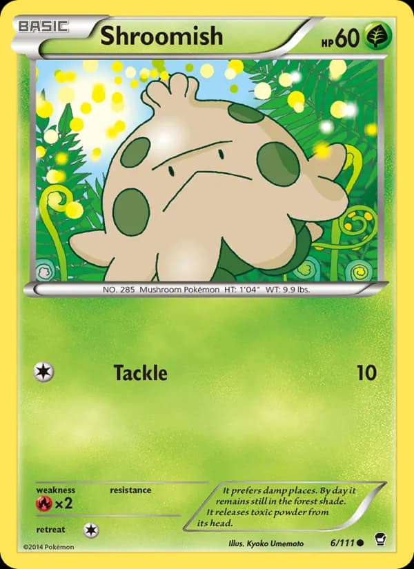 Shroomish card in English