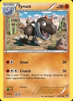 Tyrunt card in English