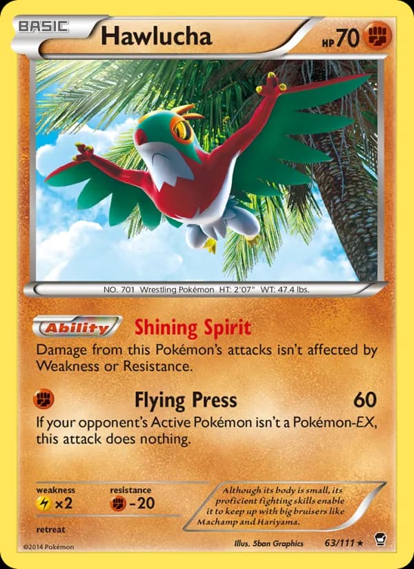 Hawlucha card in English