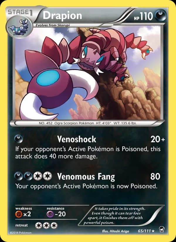Drapion card in English