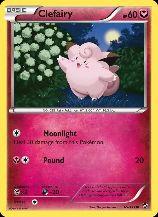 Clefairy card in English
