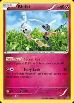 Klefki card in English