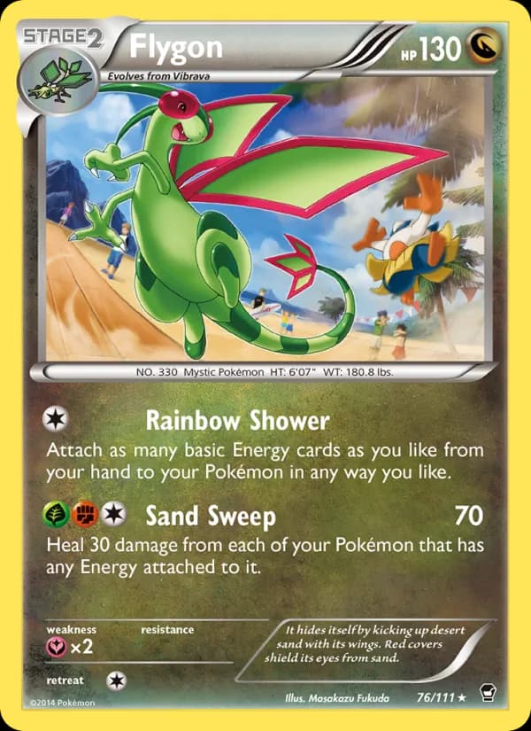 Flygon card in English