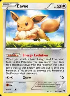 Eevee card in English