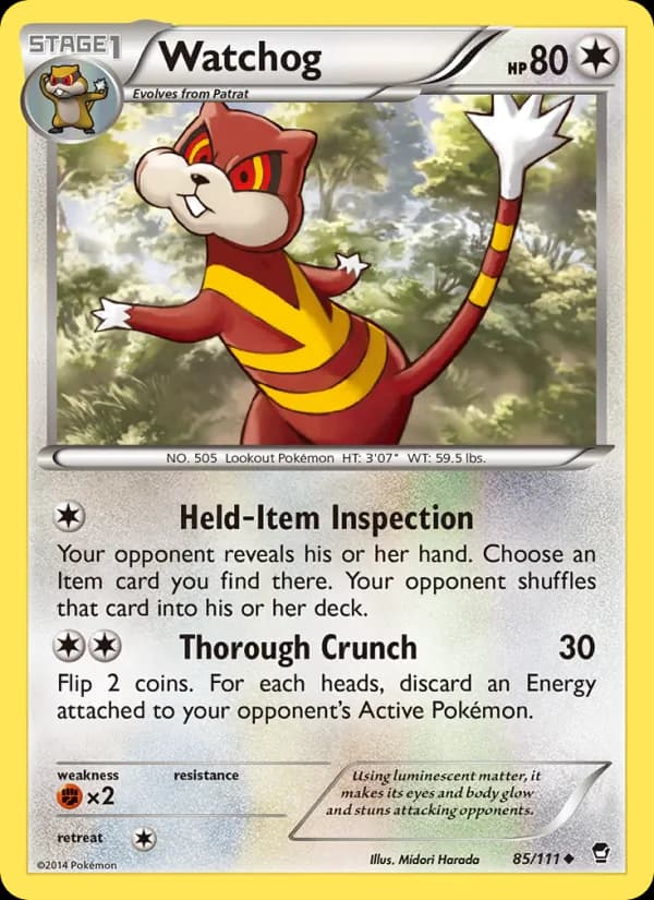 Watchog card in English