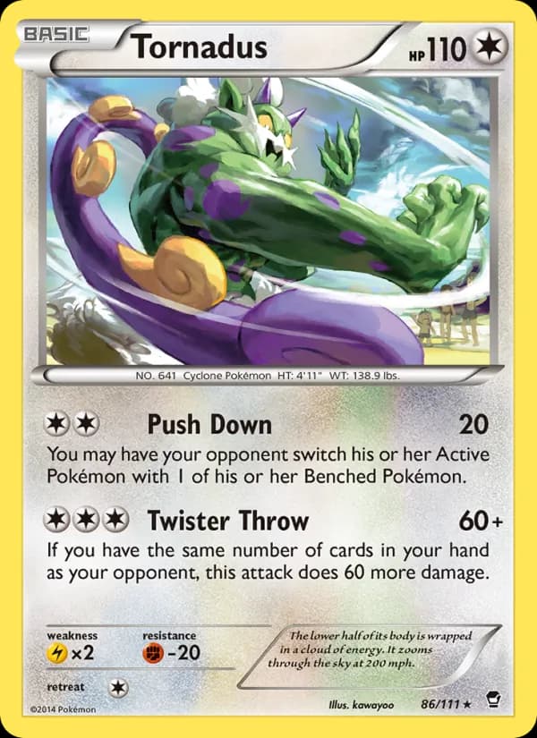 Tornadus card in English