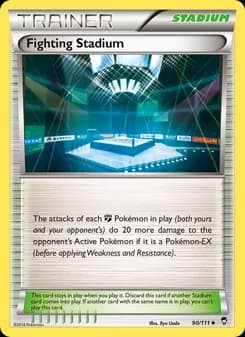Fighting Stadium card in English
