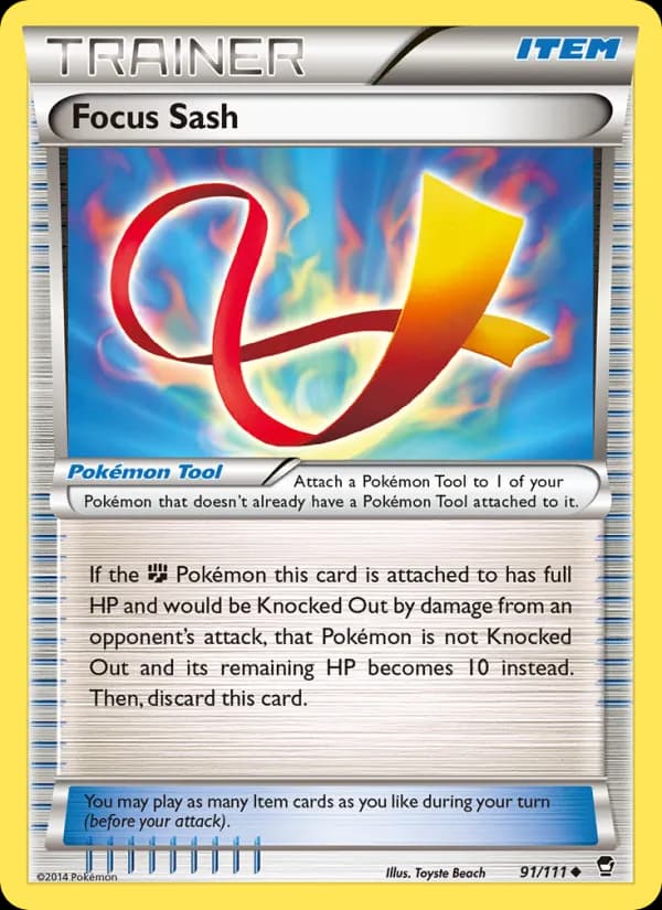 Focus Sash card in English