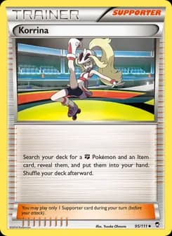 Korrina card in English