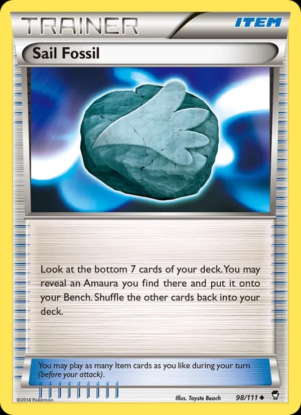 Sail Fossil card in English