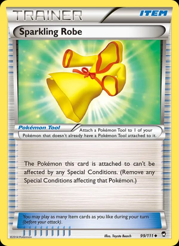Sparkling Robe card in English