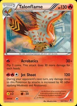 Talonflame card in English