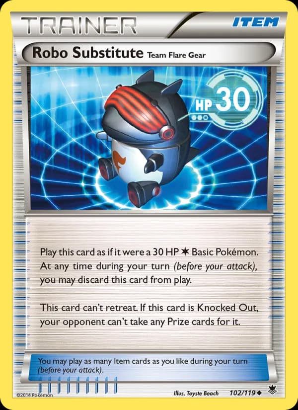 Robo Substitute Team Flare Gear card in English