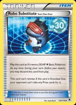 Robo Substitute Team Flare Gear card in English
