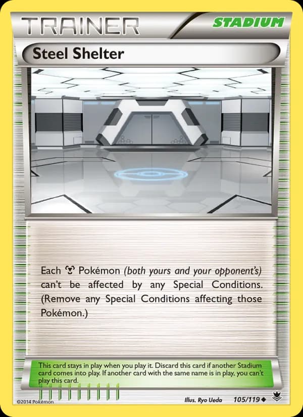 Steel Shelter card in English