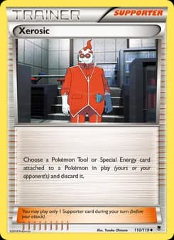 Xerosic card in English