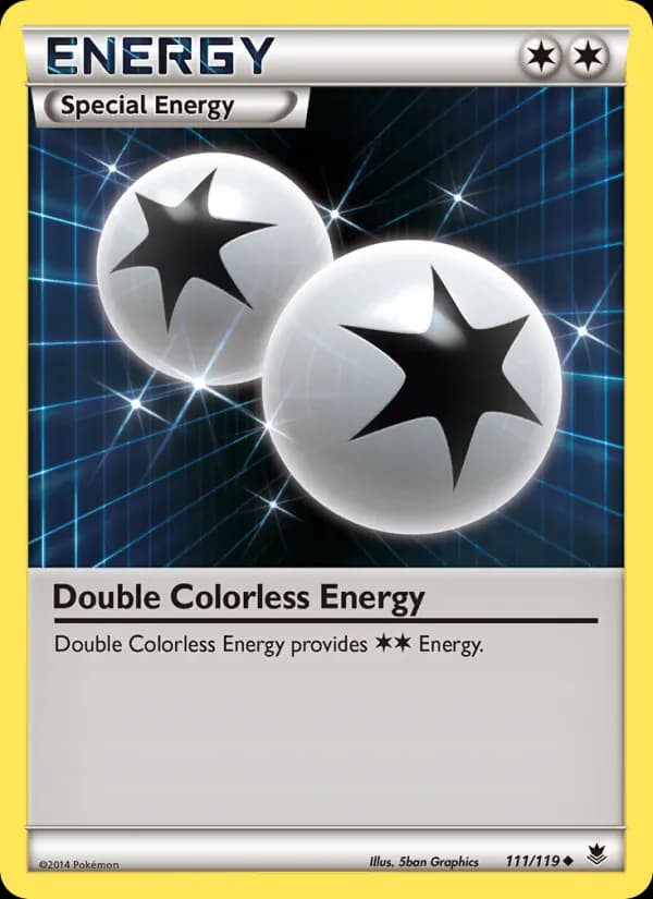 Double Colorless Energy card in English