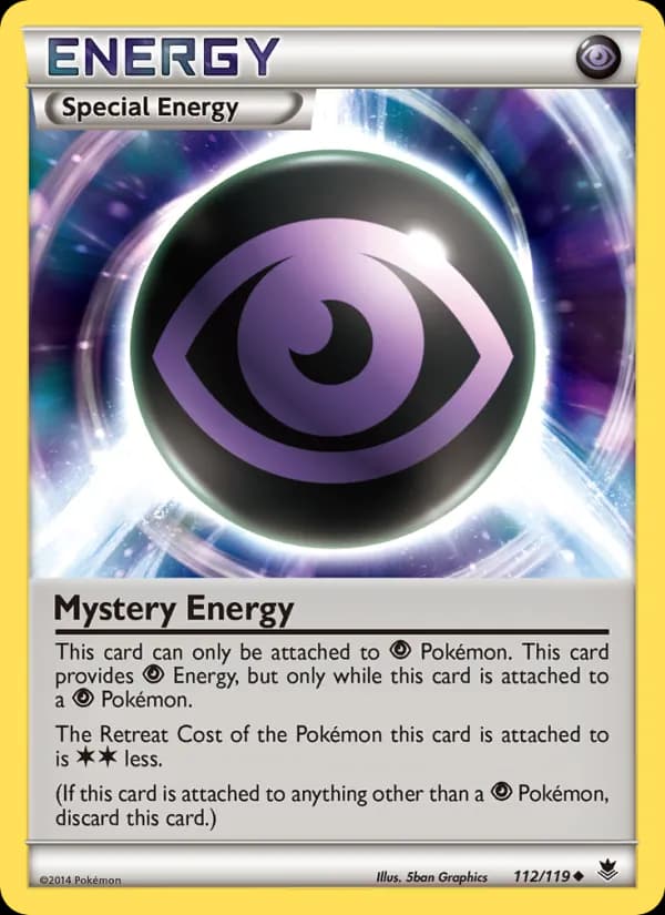 Mystery Energy card in English