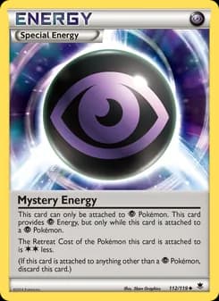 Mystery Energy card in English