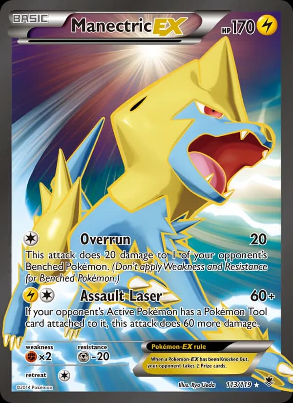 Manectric EX card in English