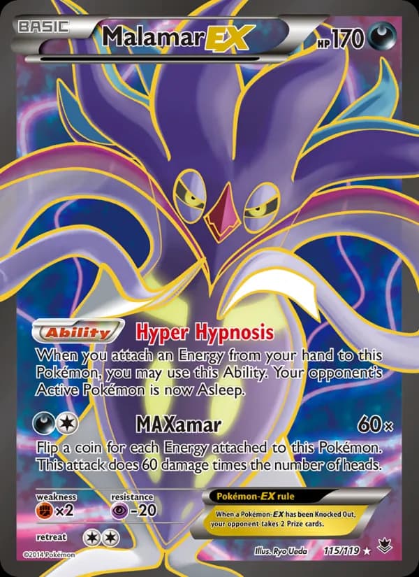 Malamar EX card in English