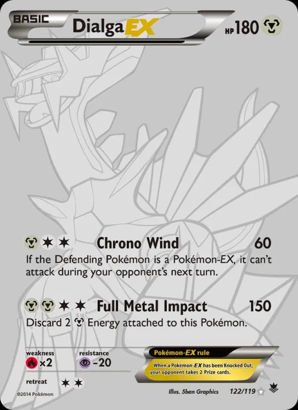 Dialga EX card in English