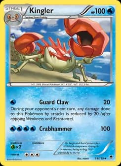Kingler card in English