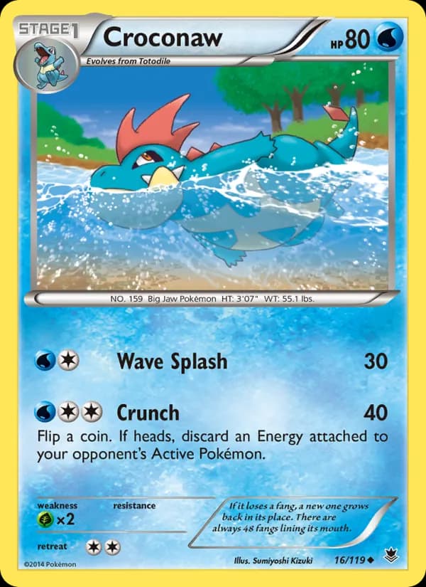 Croconaw card in English
