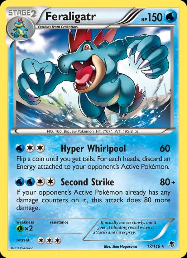 Feraligatr card in English