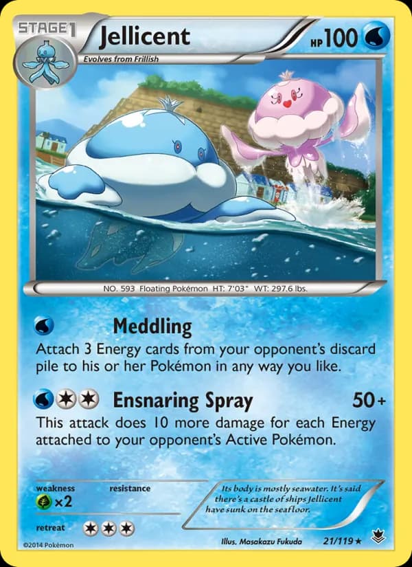 Jellicent card in English