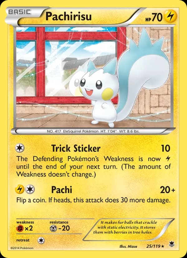 Pachirisu card in English