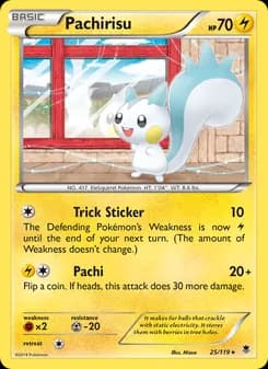 Pachirisu card in English
