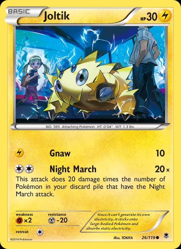 Joltik card in English