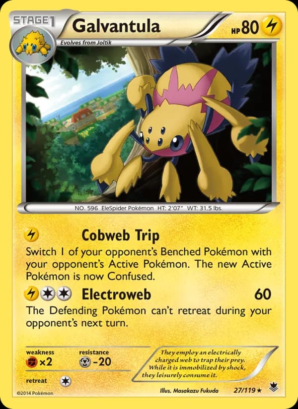 Galvantula card in English