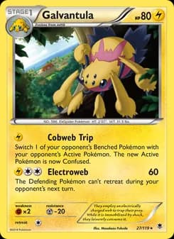 Galvantula card in English