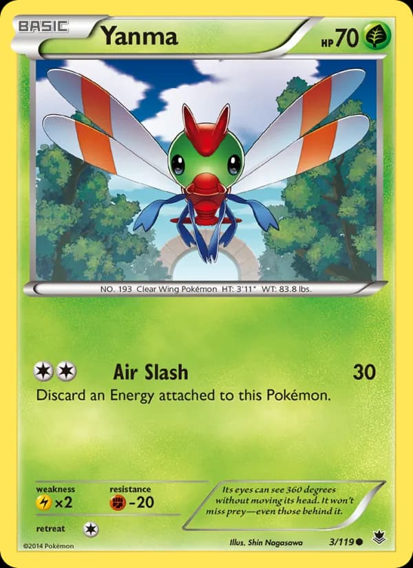 Yanma card in English