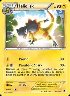 Heliolisk card in English