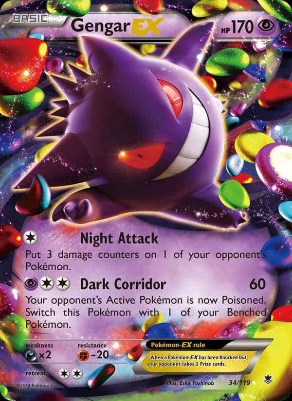 Gengar EX card in English