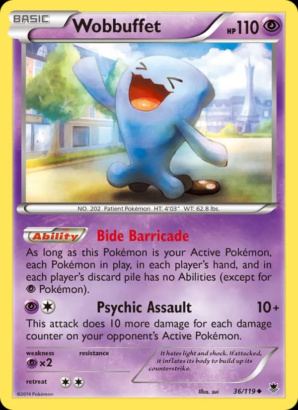 Wobbuffet card in English