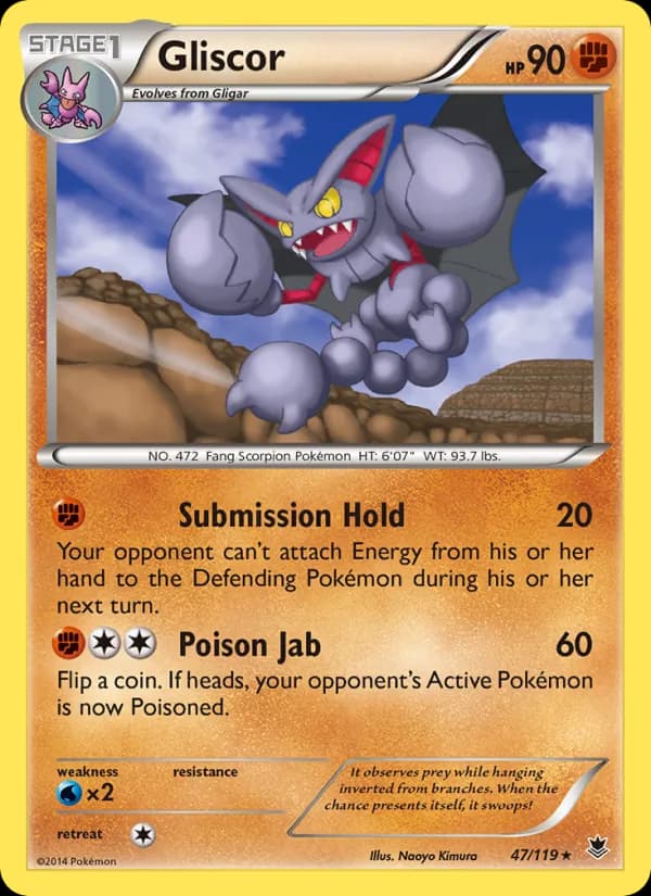 Gliscor card in English