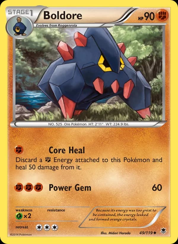 Boldore card in English