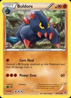Boldore card in English