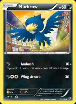 Murkrow card in English