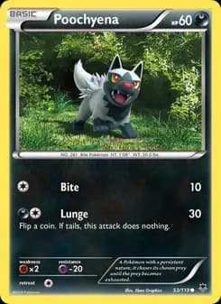 Poochyena card in English