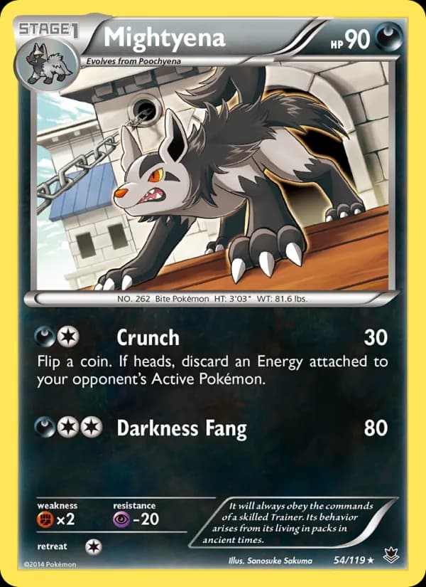 Mightyena card in English