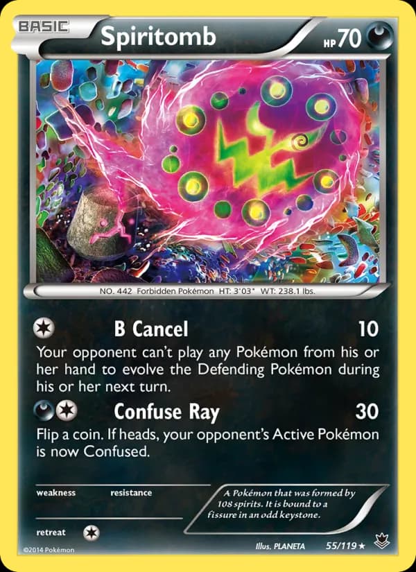 Spiritomb card in English