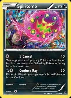 Spiritomb card in English