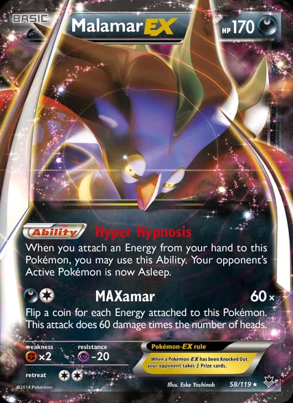 Malamar EX card in English